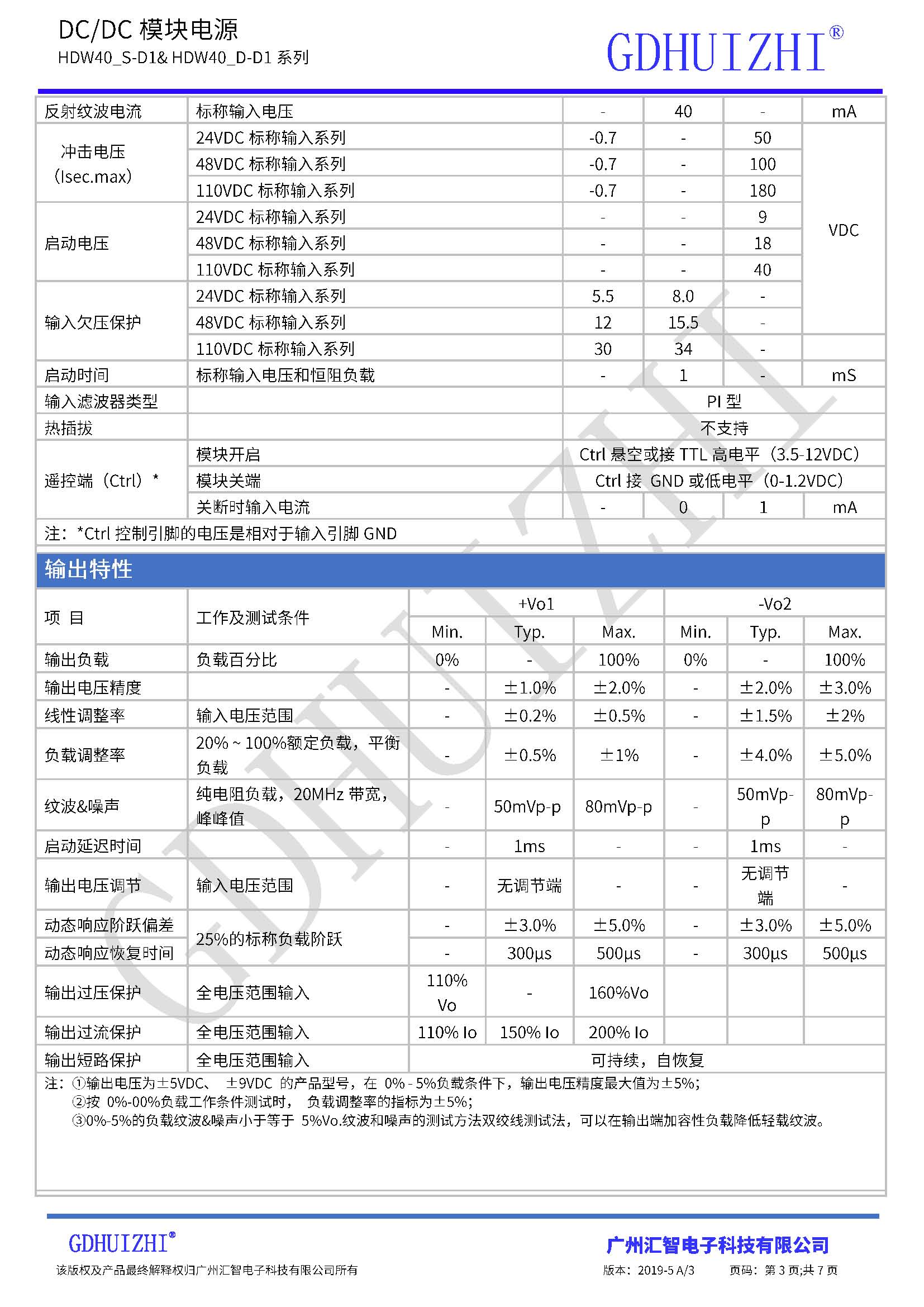 40W DC/DC电源模块 模块电源